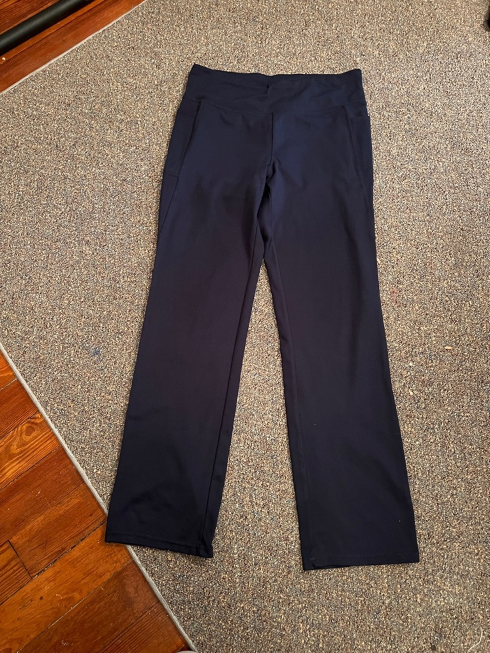 Jockey Navy Straight-Leg Active Leggings